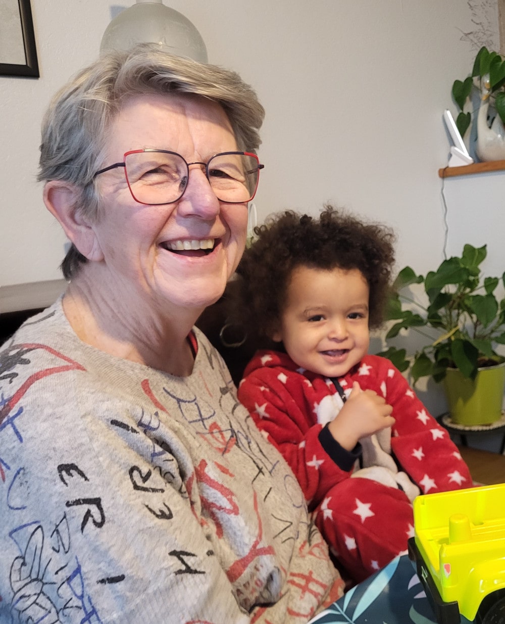 Maman et Siloê tous sourires